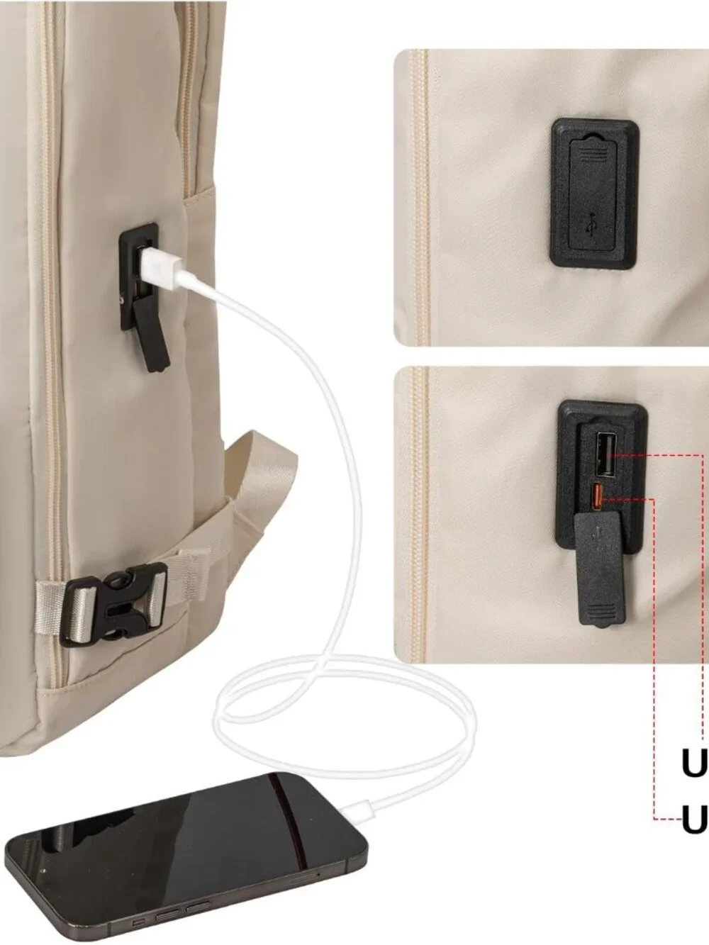 40L Waterproof Travel Backpack for Men & Women, Airline Approved Carry on Laptop_5